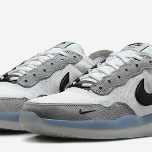 GIÀY NAM XÁM TRẮNG LOGO ĐEN